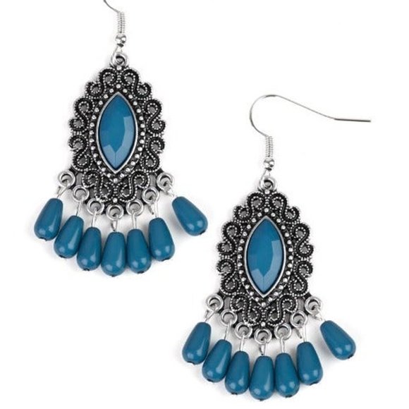 Private Villa Blue Earrings